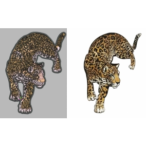 Animal embroidery design-tiger